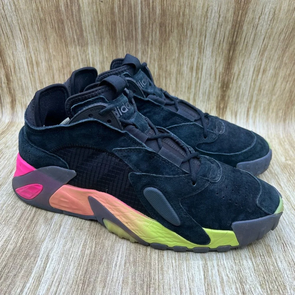 Adidas Streetball‎ Men's Size 10.5 Basketball Shoes Black Multi Sneakers EF1906